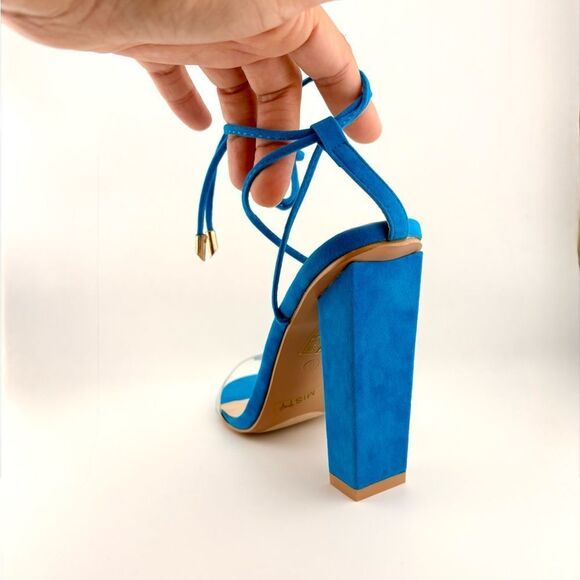 Cobalt Blue Sandals with Block Heels by So Me - NWOT - Size 9 - Picture 5 of 8